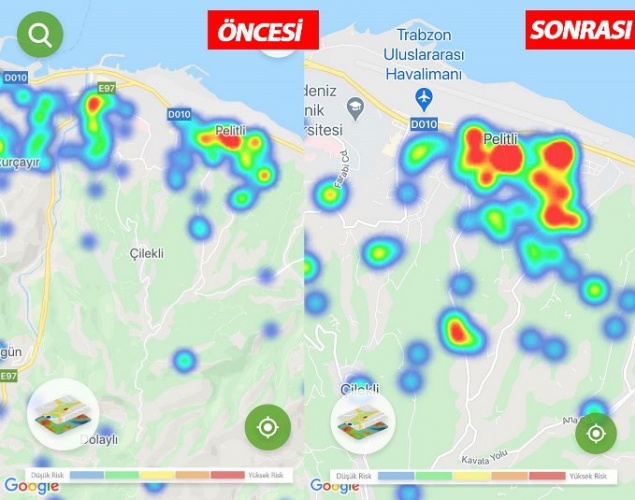 Trabzon’da koronavirüste son durum! Harita her şeyi anlatıyor 8