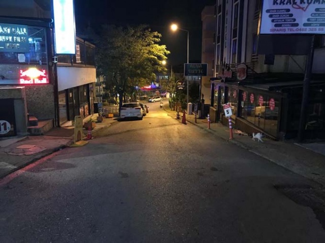 koronavirüsle  mücadele kapsamında Trabzon'da sokaklar boş kaldı. 5