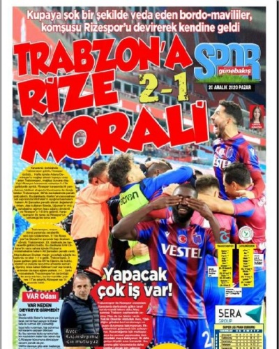 Yerel gazetelerden Trabzonspor'a övgü 2