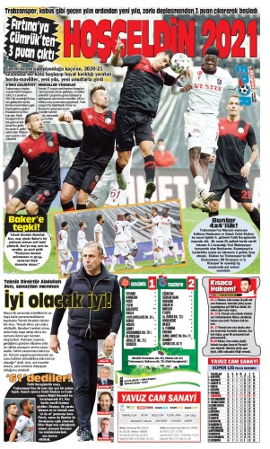 Trabzon Gazetelerinde galibiyet  manşetleri 2