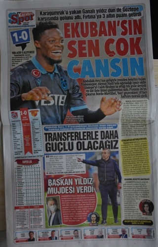 Trabzon basınının galibiyet manşetleri! "Ekuban'dan sevgilerle..." 2