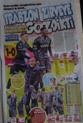 Trabzon basınının galibiyet manşetleri! "Ekuban'dan sevgilerle..." 6