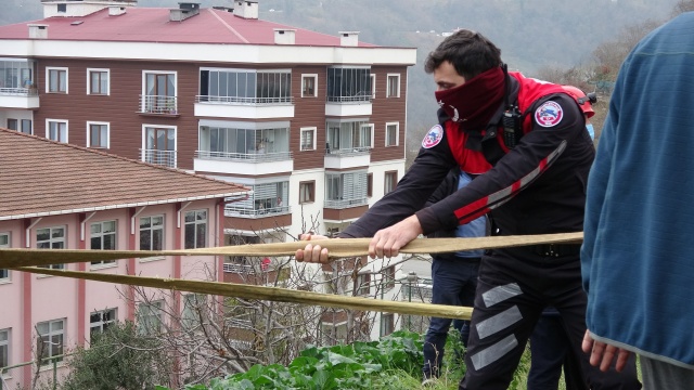 Trabzon'da feci kaza! Freni boşalan kepçe dehşet saçtı 9