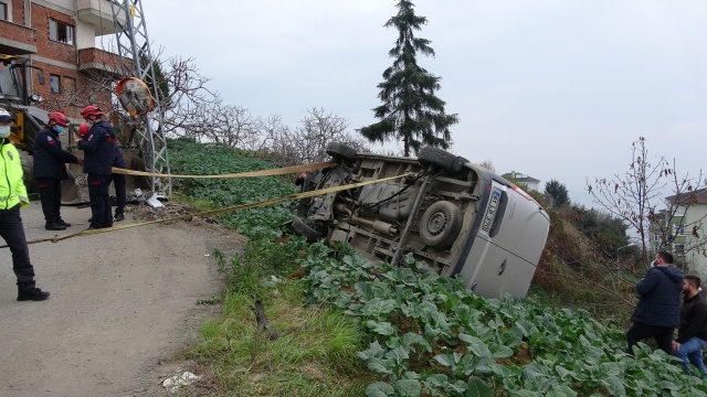 Trabzon'da feci kaza! Freni boşalan kepçe dehşet saçtı 10