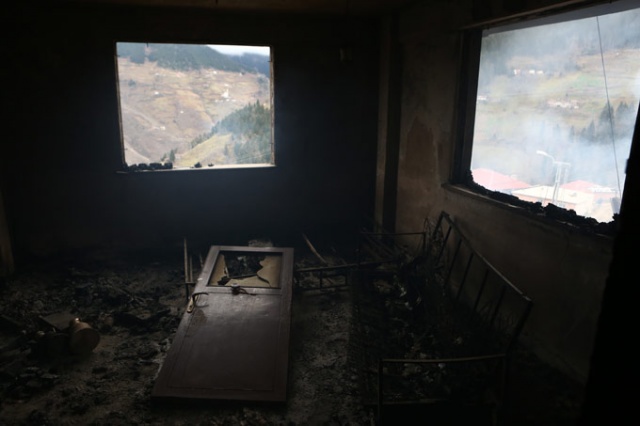 Araklı'da 7 ev yanmıştı, bölgede son durum 2
