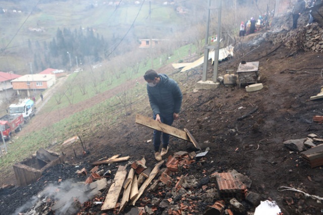 Araklı'da 7 ev yanmıştı, bölgede son durum 20