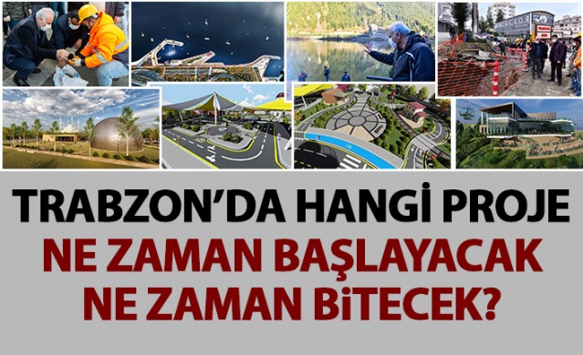 Trabzon'daki projelerde son durum! Ne zaman başlayıp ne zaman bitecekler? 1