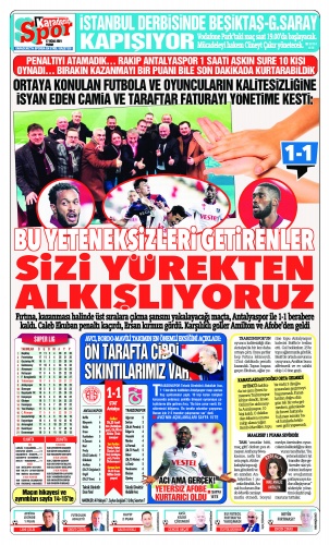 Trabzon Gazetelerinden Trabzonspor manşetleri: Bu golcülerle puana da şükür 8