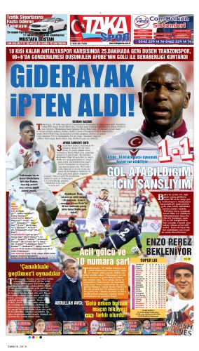 Trabzon Gazetelerinden Trabzonspor manşetleri: Bu golcülerle puana da şükür 6