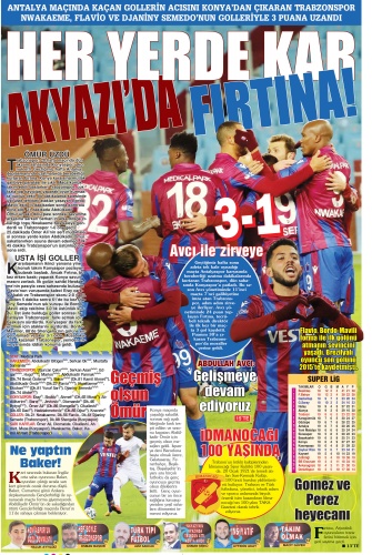 Trabzon Gazetelerinde buruk sevinç 8