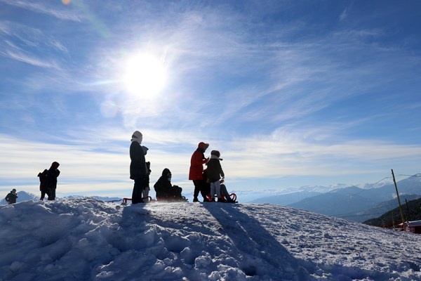 Zigana kayak merkezinde tatil bereketi. 23 Ocak 2021 3