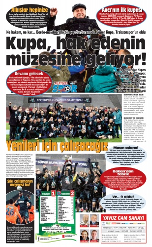 Trabzon gazetelerinde Trabzonspor'a övgü hakeme tepki 9