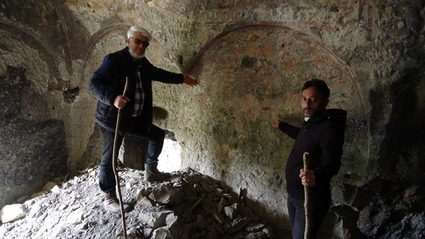 Trabzon'da kayalar oyularak yapılan Pedromida Kilisesi definecilerin hedefi haline geldi 2