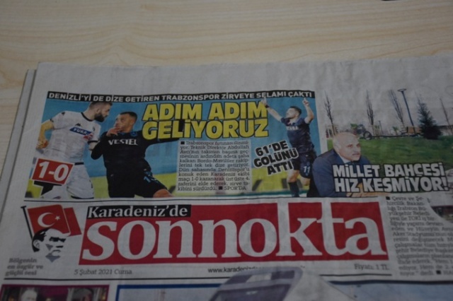 Trabzon yerel basınında galibiyet manşetleri 4