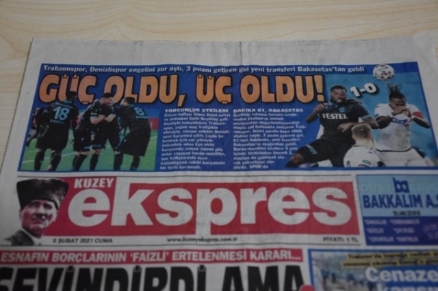 Trabzon yerel basınında galibiyet manşetleri 6