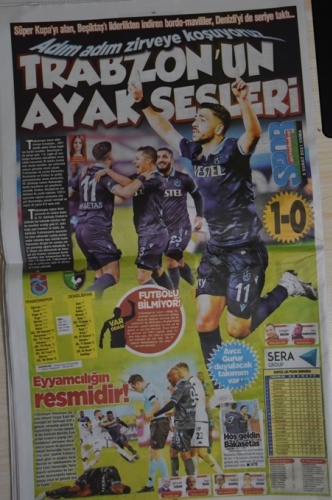 Trabzon yerel basınında galibiyet manşetleri 10