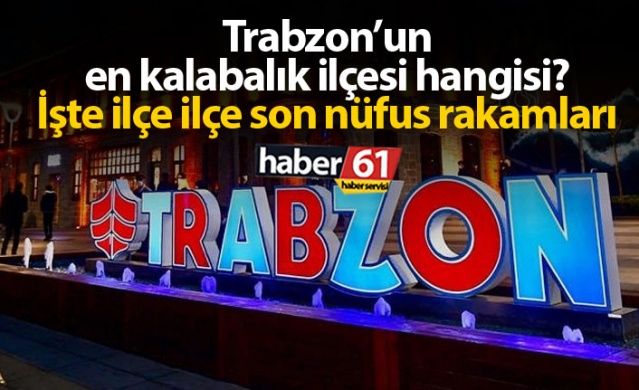 Trabzon’da ilçelerin nüfusu – 2020 1