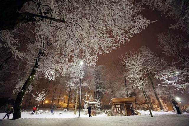 Trabzon'da kar yağışı etkili oluyor. 16 Şubat 2021 12