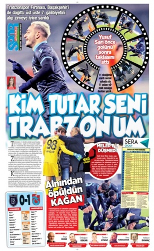Trabzon basınında galibiyet manşetleri. 20 Şubat 2021 3