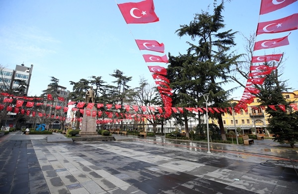 Trabzon sokaklarında kısıtlama sessizliği 13