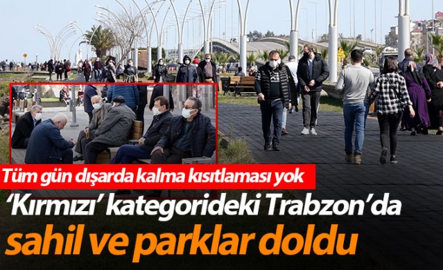 ‘Kırmızı’ kategorideki Trabzon’da sahil ve parklar doldu 1