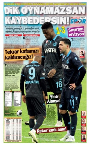 Trabzon’da mağlubiyet hüznü manşetlerde 3