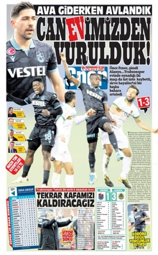 Trabzon’da mağlubiyet hüznü manşetlerde 6