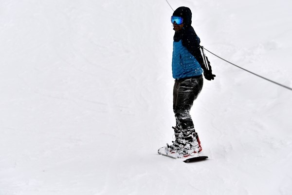 Zigana’da kayak sezonu tam bitti derken Mart karı ile yeniden başladı 7