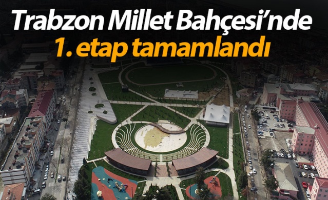 Trabzon'da Millet Bahçesinde 1. etap tamamlandı 1