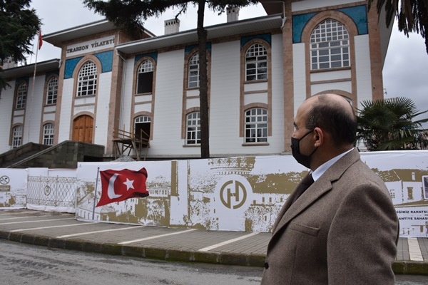 Trabzon'daki tarihi vilayet binası restore ediliyor 5