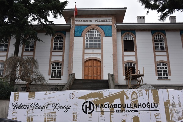 Trabzon'daki tarihi vilayet binası restore ediliyor 6