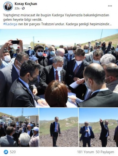 Başkan Koçhan’ın Kadırga Yaylası paylaşımı iki şehri birbirine düşürdü 10