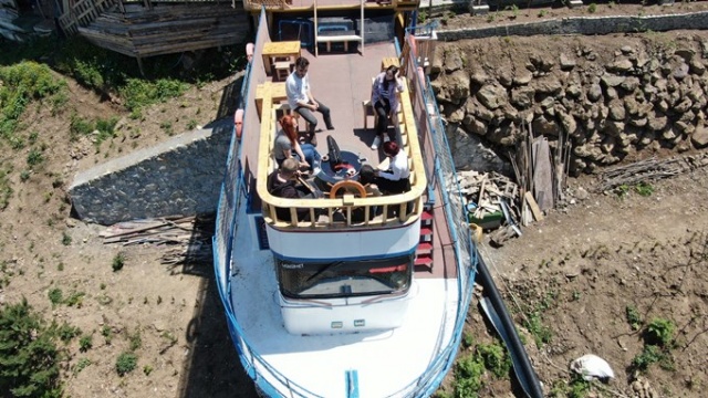Trabzon'da dağdaki tekne ilgi odağı oldu 19