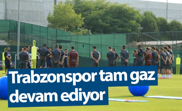 Trabzonspor 2021 2022 sezonu hazırlıkları günün ikinci antrenmanıyla devam etti. 1