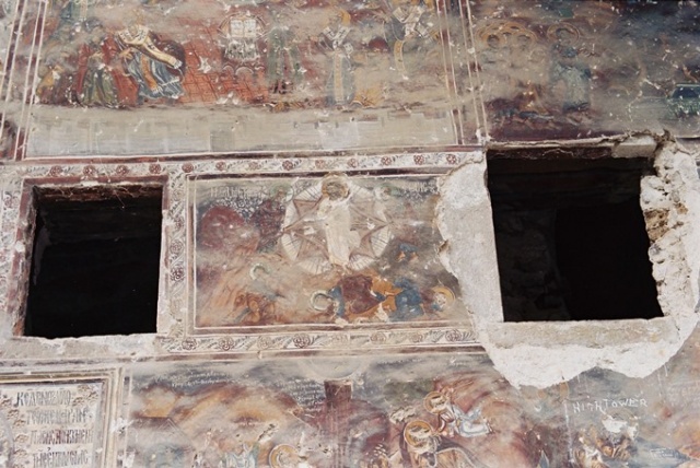 Sümela Manastırı'nın tahrip olan fresklerine onarım 7