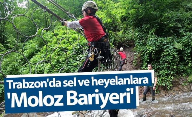 Trabzon'da sel ve heyelanlara 'Moloz bariyeri' önlemi 1
