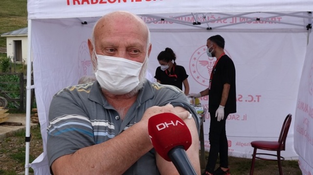 Karadeniz'de vakalar artınca aşı çadırları yaylaya taşındı. 5
