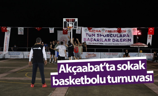 Akçaabat’ta sokak basketbolu turnuvası 1