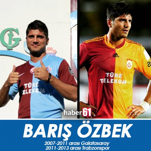 Hem Trabzonspor hem de Galatasaray'da oynayan futbolcular 12