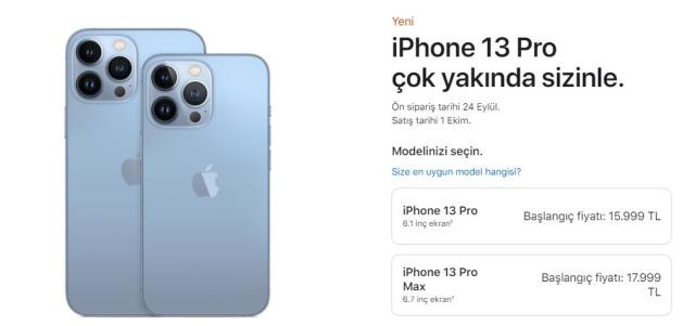 iPhone 13 tanıtıldı! işte iPhone 13 fiyatları ve özellikleri 13