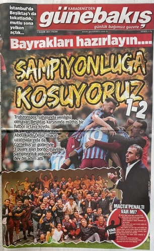 Trabzon basınından galibiyet manşetleri! "Şampiyonluğa koşuyoruz" 4