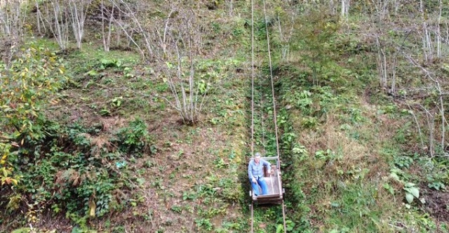Trabzon'da zorlu araziye raylı sistemli çözüm 11