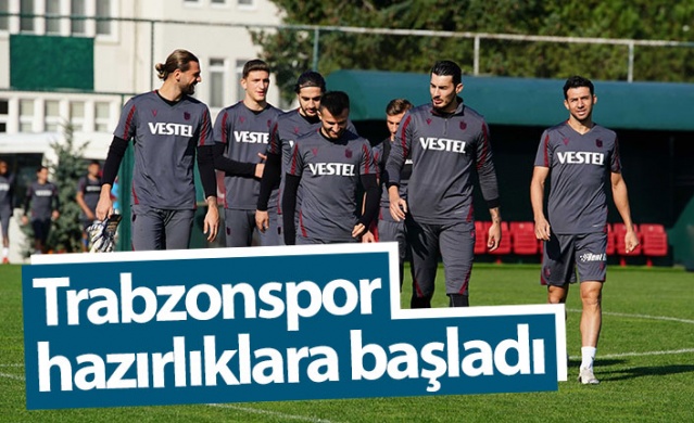 Trabzonspor, Fatih Karagümrük maçı hazırlıklarına başladı 1