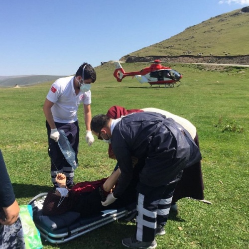 Trabzon'da Hava 61 hastaları yetiştirmek için uçuruyor 9