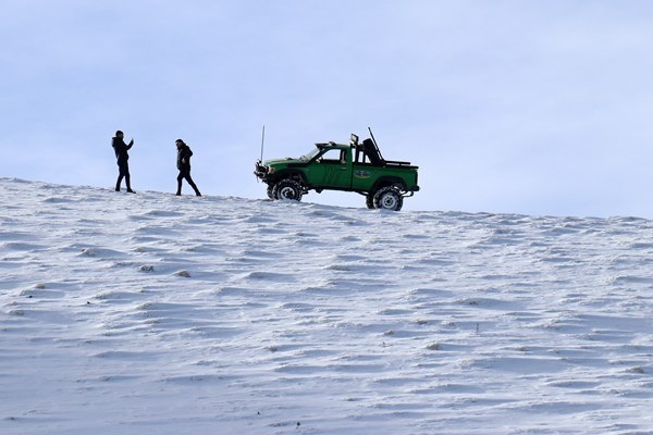Gümüşhane'de off-road tutkunlarının karla mücadelesi. 4