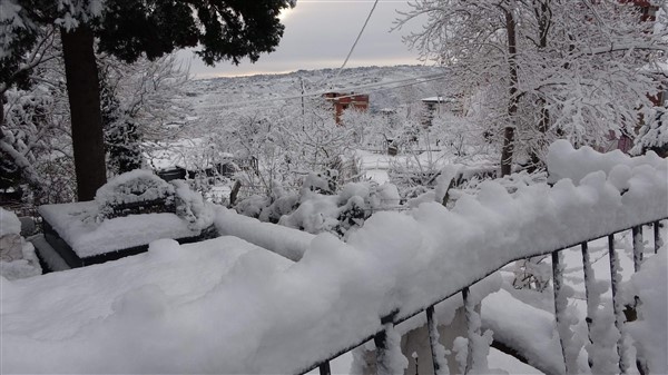 Trabzon'da kar sonrası zorluklar ve güzellikler böyle görüntülendi 19