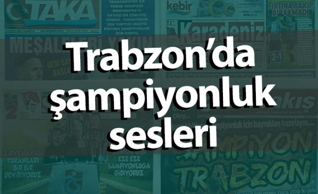 Trabzon'da şampiyonluk sesleri. Foto Galeri. 1