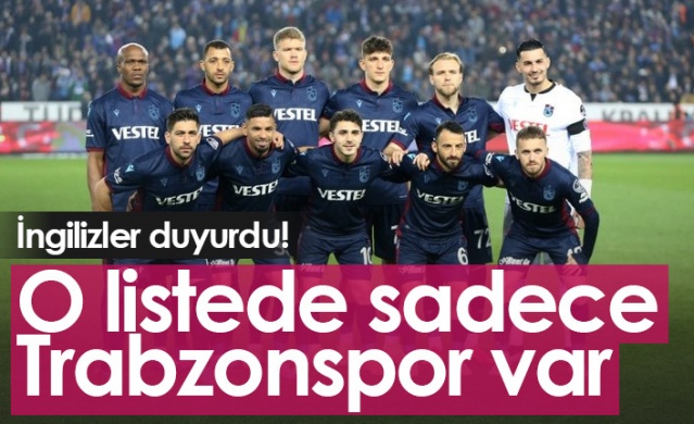O listede sadece Trabzonspor var. Foto Galeri 1