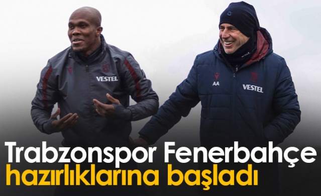 Trabzonspor Fenerbahçe maçı hazırlıklarına başladı. Foto Haber 1