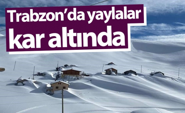 Trabzon’un yaylaları kar altında. Foto Haber 1